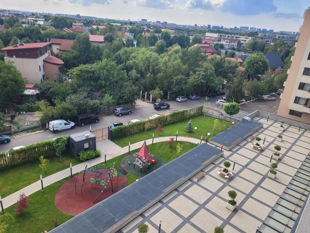 Apartment In Bucharest, Baneasa Green Area Buitenkant foto